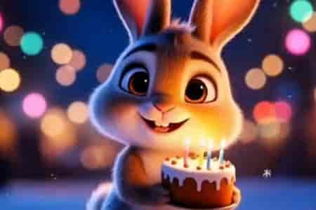 Поздравление с Днём Рождения от Зайчика