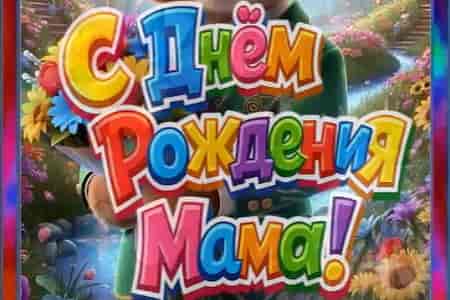 Поющее Поздравление с Днём Рождения Маме