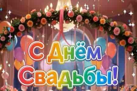 Поздравление с днём свадьбы