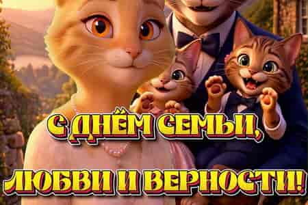 Нежное Поздравление с Днём Семьи, Любви и Верности