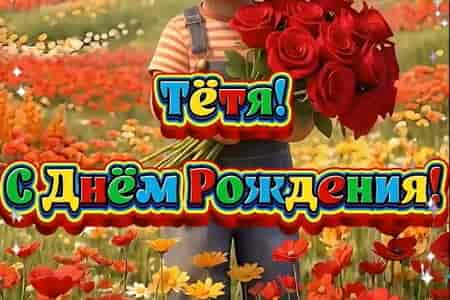 Поздравление с Днём Рождения Тёте